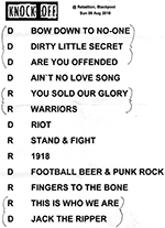 Click to enlarge Knock Off - Rebellion Festival, Blackpool 5.8.18